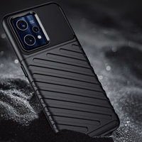 Viedtālruņa apvalks (m) Thunder Case skirtas Realme 9 Pro + (9 Pro Plus) elastīgs bruņots (m) - melns (m)