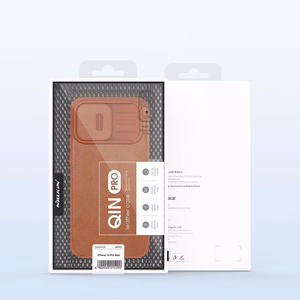 Чехол Nillkin Qin Pro Leather Apple iPhone 14 Pro Max коричневый