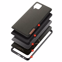 Dux Ducis Fino apvalks pārklāts ar neilona materiālu Samsung Galaxy A42 5G zaļš