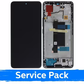 LCD displejs saderīgs ar Xiaomi Redmi Note 13 Pro 5G / Poco X6 5G ar rāmi / Ocean Teal / (Service Pack)