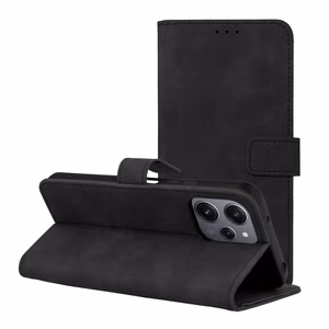 TENDER grāmatas viedtālruņa apvalks XIAOMI Redmi 12 4G / 12 5G melns