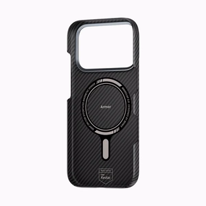 Benks Magnētiskais Kevlar apvalks ar metāla rāmi 600D (0069) iPhone 17 Pro melns