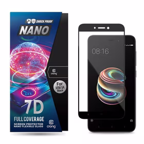 Crong 7D Nano elastīgs Glass – Full Coverage Hybrid ekrāna aizsargs 9H Xiaomi Redmi 5A