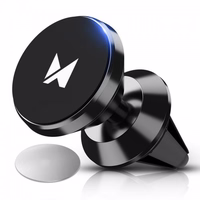 Auto turētājs Wozinsky "WMH-04" Melns (Magnetic/Air Vent Grille)