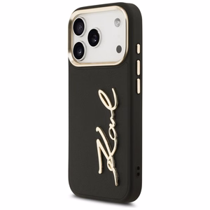 Karl Lagerfeld Karl Script Logo apvalks iPhone 17 Pro - melns