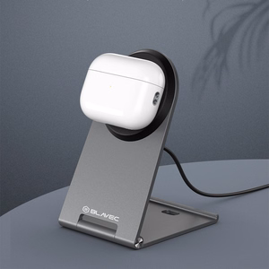 Blavec indukcijas lādētājs BQI-01 Qi2 15W magnētisks Magsafe + Raptor kabelis type C uz type C (BQI01-QI2MS) sudraba