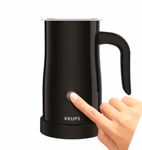 Krups XL1008 automātiskais piena putotājs un sildītājs, melns