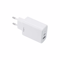 Maxlife MXTC-10-20AC PD QC lādētājs 1x USB-C 1x USB 20W balts