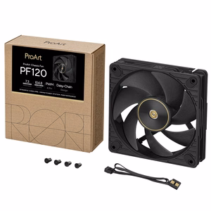 ASUS ProArt PF120 ventilators PWM melns datora korpuss 12 cm 1 gab.