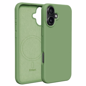 Etteri Silikona mag futrālis iPhone 16 Plus 6,7" gaiši zaļš