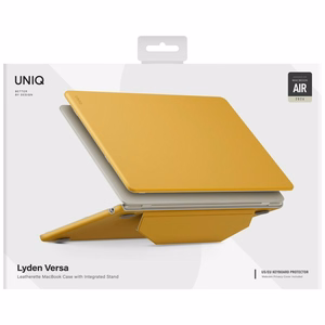 Uniq Lyden Versa maciņš MacBook Air 13" 2022 / 2024 / 2025 / 2026, dzeltens