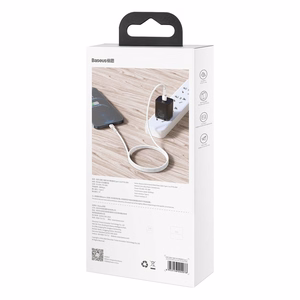 USB-C kabelis Lightning ierīcēm Baseus Cafule, PD, 20W, 1m (balts)