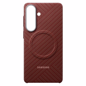 Samsung Carbon Magnet maciņš Samsung Galaxy S26+, saderīgs ar MagSafe – sarkans
