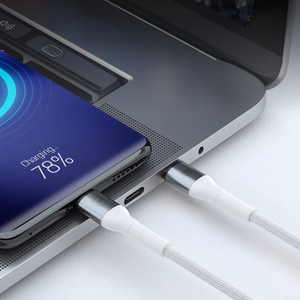 3mk Hyper Cable N-SERIES USB-C / USB-C kabelis 2m PD 3.0 QC 3.0 20V/5A 100W balts