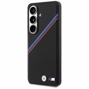 BMW Tricolor Metal Logo MagSafe maciņš priekš Samsung Galaxy S26 melns