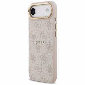 GUESS apvalks IPHONE 17 Air saderīgs ar MagSafe GUHMP17MP4MSEGCP (PU 4G ar klasisko) rozā