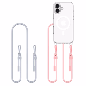 Maciņš TECH-PROTECT FLEXAIR CHAIN MAGSAFE IPHONE 16 pelēks & rozā