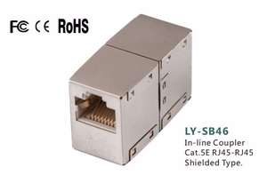 RJ45 Coupler priekš UTP CAT5E, Shielded