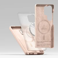 Ringke silikona magnētiskais viedtālruņa apvalks Samsung Galaxy S25 Ultra - rozā