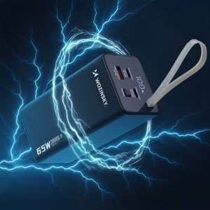 Powerbank Wozinsky K65+ 65W 30000mAh 2x USB-C, 1x USB-A 65W - gray