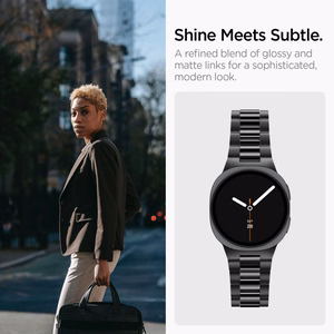 Spigen Modern Fit Band 316L aproce modelim Samsung Galaxy Watch 40/44/46 mm – melna