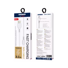 JELLICO kabelis KDS-30 Micro USB 3.1A 1M Balts