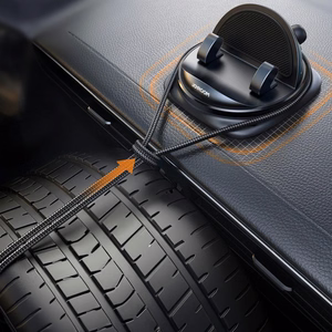 Joyroom JR-ZS354 tālruņa turētājs ar piesūcekni automašīnai, birojam, mājām - melns