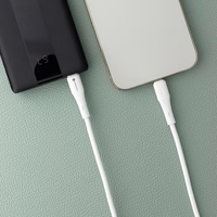 FORCELL F-ENERGY C346 kabelis Type C uz Lightning PD 3A 27W Silicone 1 m balts