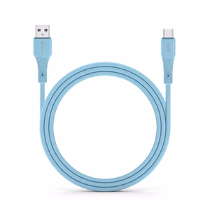 FORCELL F-ENERGY C342 kabelis USB A uz Type C QC4.0 3A 66W Silikona 1 m zils