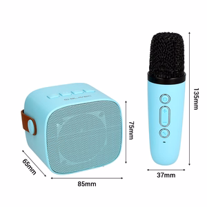 Blavec Портативная Bluetooth-колонка WS-07 Karaoke Party — 5W с 2 микрофонами (WS07-2MBL) синий