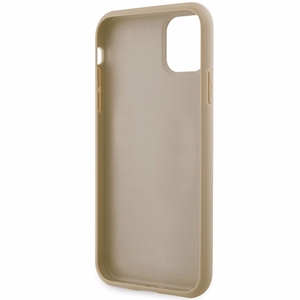 Guess GUHCN61HG4SGD apvalks iPhone 11 / Xr - zelta Glitter Script Big 4G