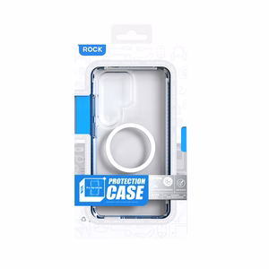 Rock Crystal Clear Magnetic Series maciņš priekš Samsung Galaxy S26 Plus caurspīdīgs melns