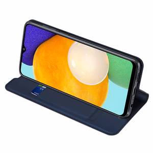 Dux Ducis Skin Pro grāmatas tipa apvalks Samsung Galaxy A03s zilais