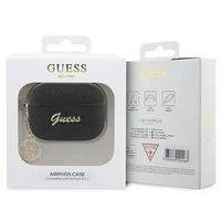 Guess GUAP2GLGSHK viedtālruņa apvalks (m) - melns Glitter Flake 4G Charm Collection