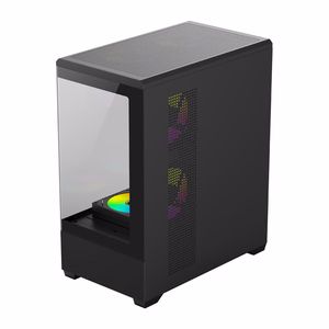 DarkFlash C365 computer case (black) + 5 fans
