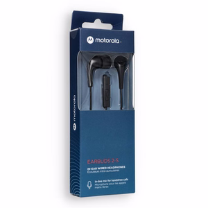 Vadu austiņas jack ar mikrofonu 3,5mm MOTOROLA Ear Buds 2-S melnas