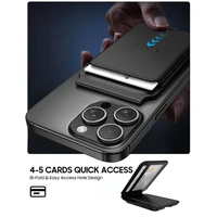 Tech-Protect MagWallet Stand MagSafe Universal viedtālruņa apvalks - melns