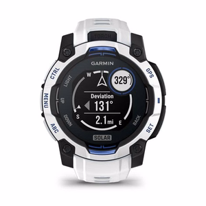Garmin Instinct 3 Solar pulkstenis, 45 mm, balts