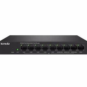 Tenda G0-8G-PoE – 8 portu vadu Gigabit PoE maršrutētājs, melns