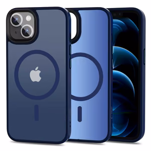 Tech-Protect MagMat Magnētiskais viedtālruņa apvalks iPhone 13 - matēts tumši zils