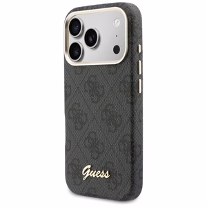 Guess 4G Script MagSafe futrālis iPhone 17 Pro - melns