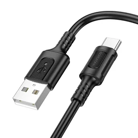 Borofone Kabel BX111 Feliz (m) - USB uz Type C - 3A 1 metrs melns