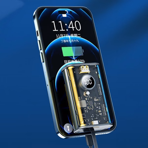 WEKOME WP-345 Vanguard Series ārējais akumulators, 10000 mAh, PD 20 W + QC 22,5 W, ar iebūvētiem USB-C un Lightning kabeļiem, dzeltens