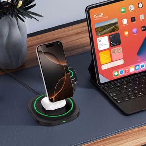 Tech-Protect QI15W-A46 3в1 Магнитное MagSafe Индуктивное зарядное устройство - чёрный