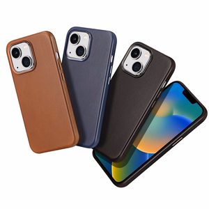 Dux Ducis Naples iPhone 14 Plus magnētiskais ādas apvalks MagSafe zils
