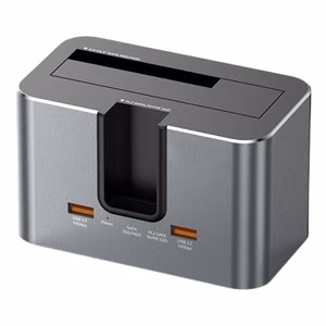 Dual Bay Docking Station, M.2 SATA/ NVME, 2.5"/3.5" SSD/HDD, 2x USB-A, USB-C