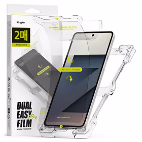 Ringke Dual Easy Pro 2 daļu aizsargplēve Samsung Galaxy Z Flip 7 – caurspīdīga