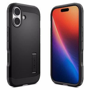 Spigen Tough Armor Mag Чехол совместимый с MagSafe для iPhone 17 чёрный