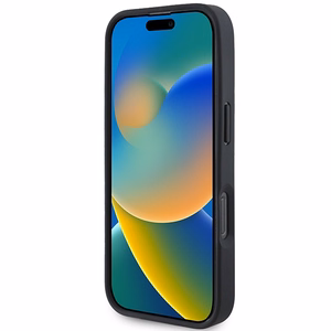 BMW M perforētā trīskrāsu līnija Magnētiskais apvalks iPhone 16 Pro - pelēks