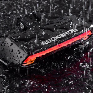 Rockbros LKWD-R1 aizmugurējais velosipēda lukturis ar lāzeru un tālvadības pulti + Micro USB - USB-A kabelis - melns
